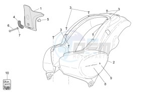 Scarabeo 50 4t 2v e2 drawing Rear body I