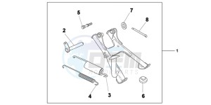 VFR1200XDD CrossTourer - VFR1200X Dual Clutch 2ED - (2ED) drawing MAIN STAND