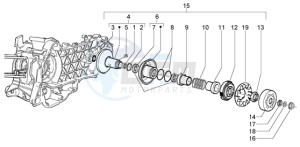 X9 125 Evolution drawing Driven pulley