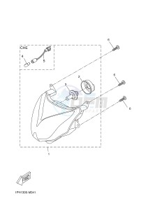 NS50 AEROX R (1PH5 1PH5 1PH5 1PH5 1PH5) drawing HEADLIGHT