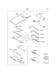 VN1600 CLASSIC TOURER VN1600-D1H GB XX (EU ME A(FRICA) drawing Owner's Tools