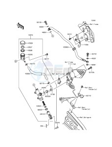 NINJA_ZX-6R ZX636EDF FR GB XX (EU ME A(FRICA) drawing Rear Master Cylinder