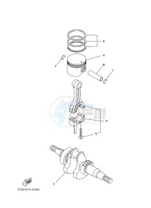 EF1000IS 50 (7CG3) drawing CRANKSHAFT & PISTON