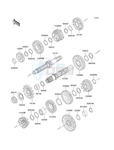 KLX 250 H [KLX250S] (H6F-H7F) H7F drawing TRANSMISSION