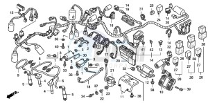 CB1300S CB1300SUPER FOUR drawing WIRE HARNESS/IGNITION COI L (CB1300S/SA)