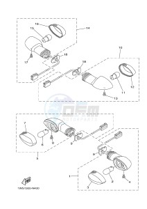 MT07 700 (1WSG) drawing FLASHER LIGHT