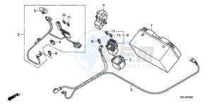 CBR1000RAA Europe Direct - (ED / ABS HRC) drawing BATTERY (CBR1000RA)