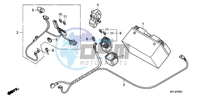 BATTERY (CBR1000RA)