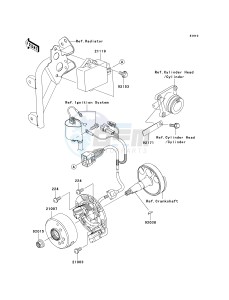 KX 100 A [KX100 MONSTER ENERGY] (A6F - A9FA) D9FA drawing GENERATOR