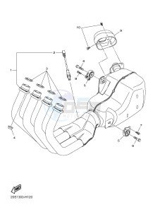 XJ6N 600 XJ6-N (NAKED) (20SS) drawing EXHAUST