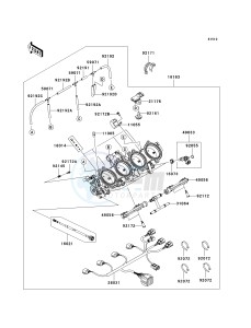 ZX 1000 E [NINJA ZX-10R] (E8F-E9FA) 0E8F drawing THROTTLE