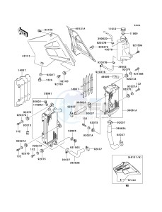 KDX200 H (H6F) 80 H6F drawing RADIATOR