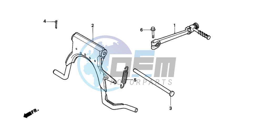 STAND/KICK STARTER ARM