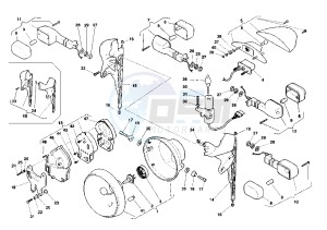 X-TRA RAPTOR 1000 drawing HEADLAMPS-BLINKERS RAPTOR