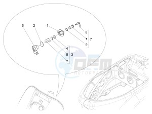 VXL 125 4T 3V drawing Locks