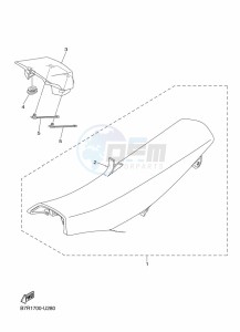 WR450F (B7R9) drawing SEAT