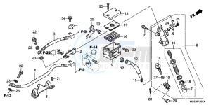 NC700XAC drawing REAR BRAKE MASTER CYLINDER (NC700XA/ XD)