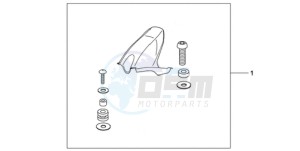 CBR1000RR9 BR / MME - (BR / MME) drawing CARBON FIBER HUGGER