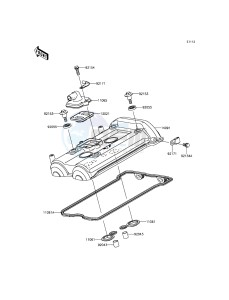 VERSYS_650_ABS KLE650FFF XX (EU ME A(FRICA) drawing Cylinder Head Cover