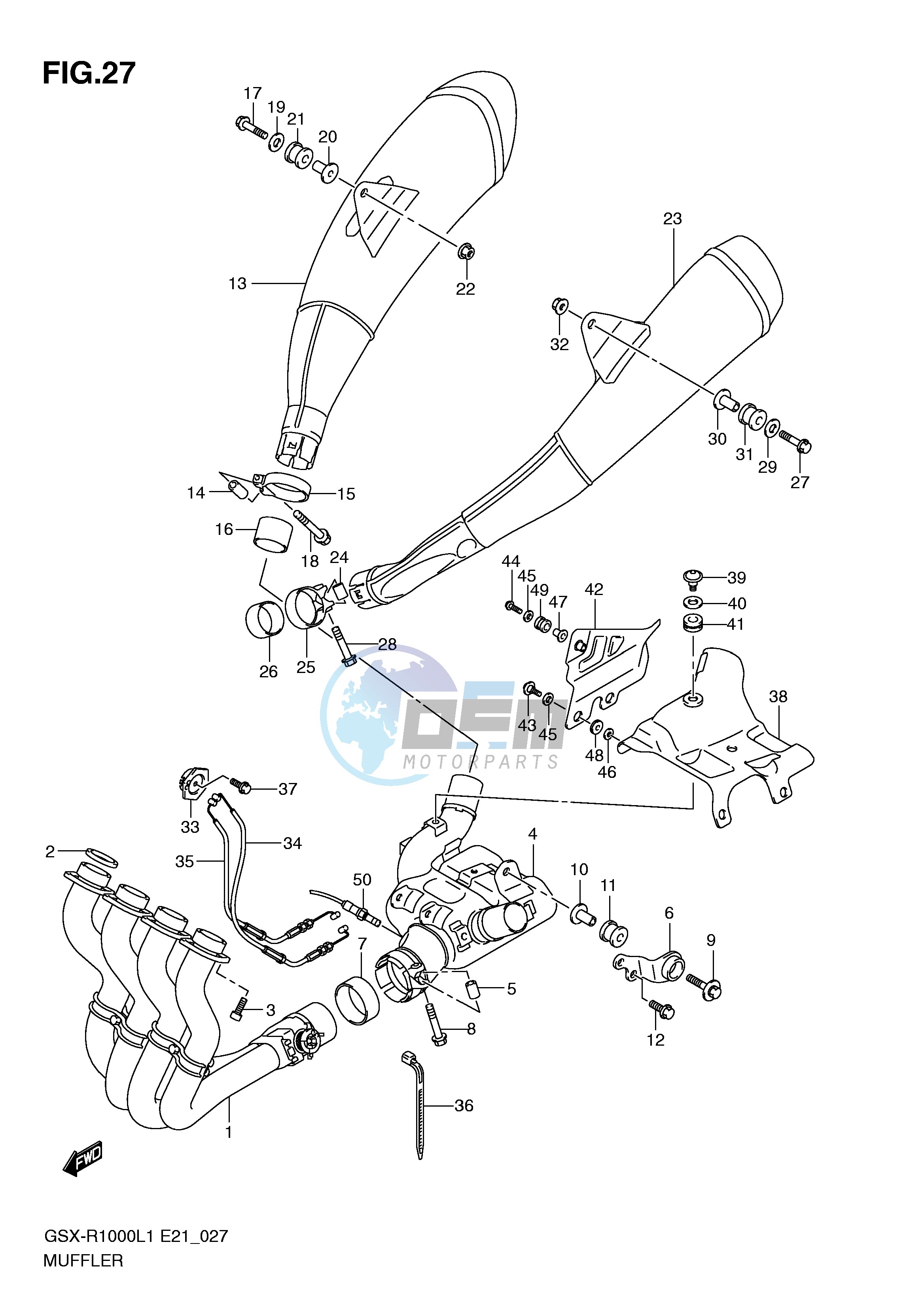 MUFFLER (GSX-R1000UFL1 E21)