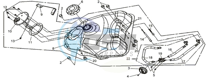 FUEL TANK - FUEL CUT