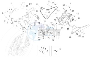 ETV 1200 Caponord Carabinieri drawing Front mudguard-Pillar