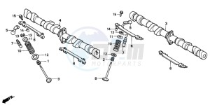 CB750F2 SEVEN FIFTY drawing CAMSHAFT