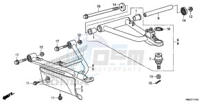 TRX500FAE TRX500FA Europe Direct - (ED) drawing FRONT ARM