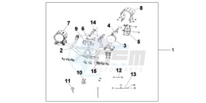 XL700VA9 Europe Direct - (ED / ABS SPC) drawing FRONT FOG LIGHT