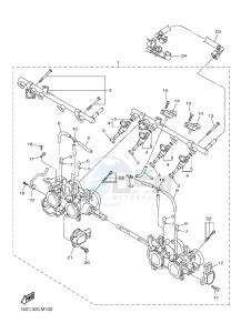 FJR1300A FJR1300A ABS (1MC1,1MC2 1MC6) drawing INTAKE 2