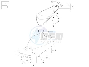 RSV4 1000 RACING FACTORY E4 ABS (NAFTA) drawing Saddle