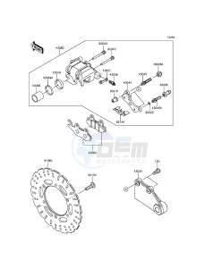 NINJA 300 EX300AEFA XX (EU ME A(FRICA) drawing Rear Brake