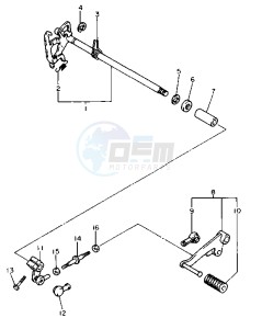 XJ S DIVERSION 600 drawing SHIFT SHAFT