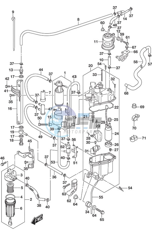 Fuel Pump/Fuel Vapor Separator