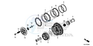 CBR650F 2ED - (2ED) drawing CLUTCH