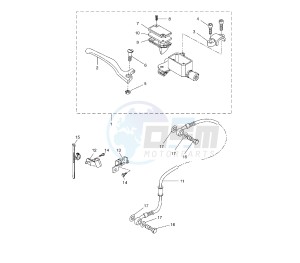 NS AEROX 50 drawing FRONT MASTER CYLINDER