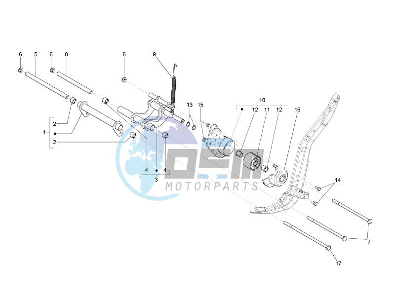 Swinging arm