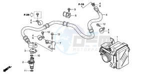 PES150 125 drawing THROTTLE BODY