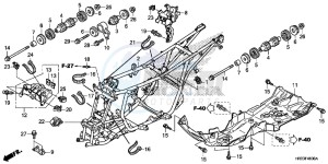 TRX420TM1E TRX420 Europe Direct - (ED) drawing FRAME BODY