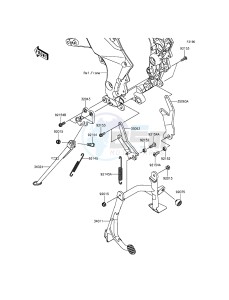 VERSYS 1000 KLZ1000BGF FR GB XX (EU ME A(FRICA) drawing Stand(s)