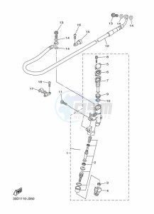 WR250F (2GBM) drawing REAR MASTER CYLINDER