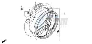 PK50SM drawing FRONT WHEEL