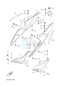 YZF-R125A YZF-R125 ABS R125 (5D7T 5D7T 5D7T 5D7T) drawing SIDE COVER