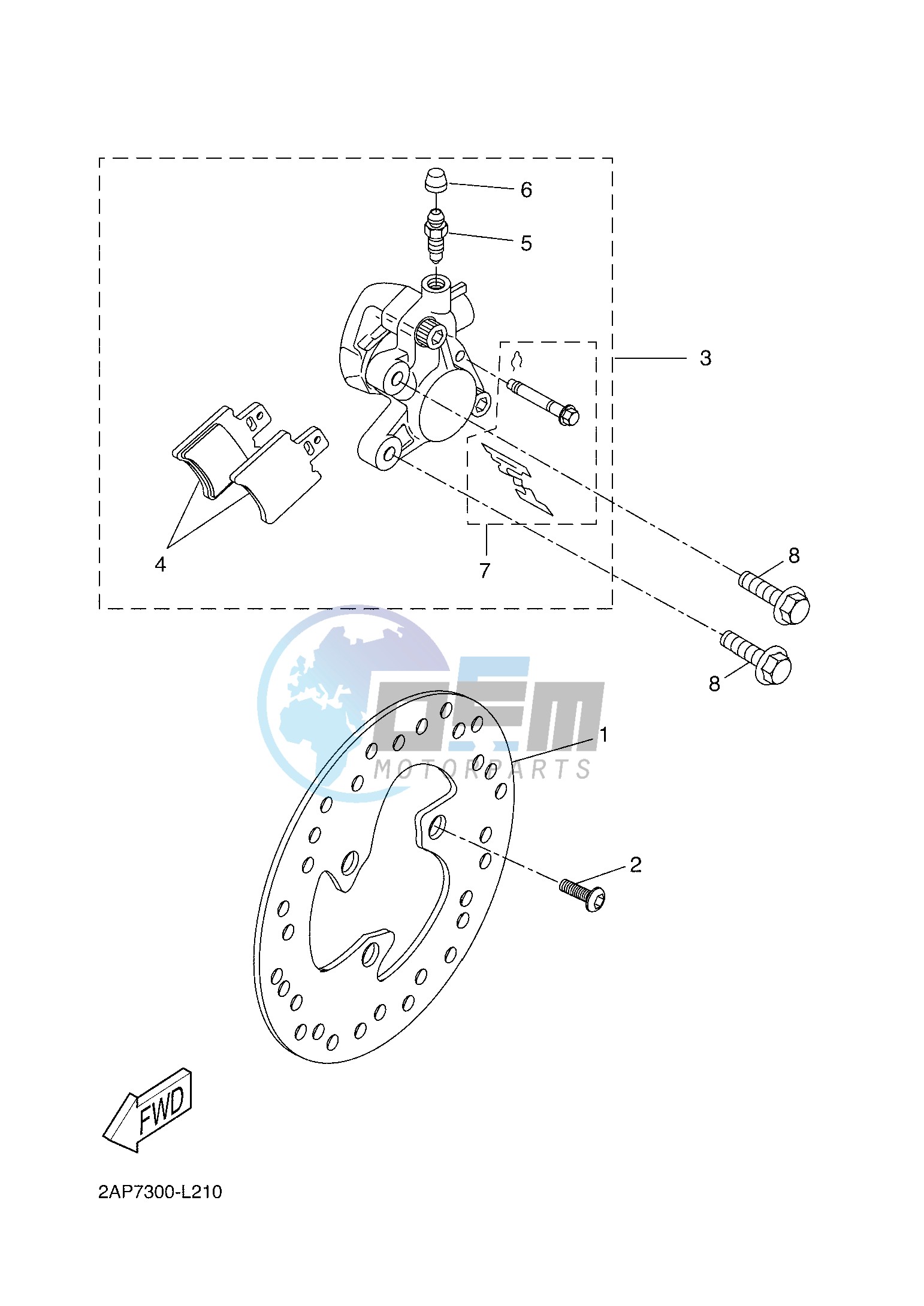 FRONT BRAKE CALIPER