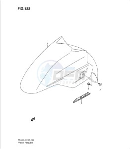 AN400Z drawing FRONT FENDER (AN400ZAL1 E2)