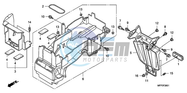 REAR FENDER (CB1300A/CB13 00SA)