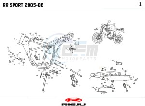 RR-50-SPORT-BLUE drawing CHASSIS