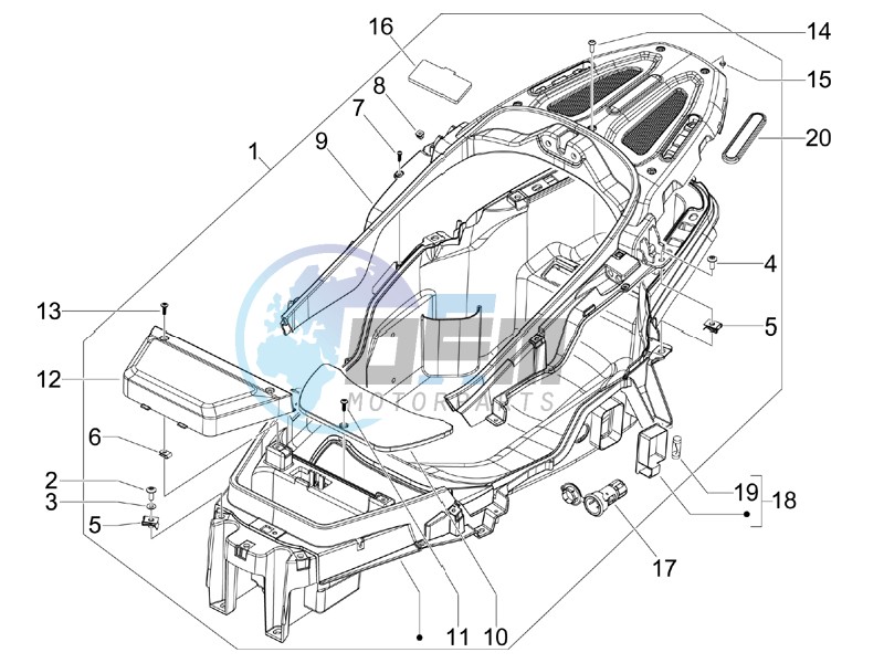 Helmet box - Undersaddle