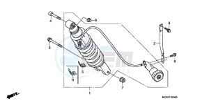 ST1300AC Pan Europoean -ST1300 CH drawing REAR CUSHION