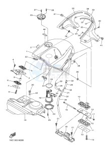 FJR1300AE FJR1300-AE (2PD9 2PDA 2PDE) drawing FUEL TANK